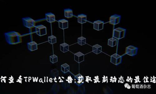 如何查看TPWallet公告：获取最新动态的最佳途径